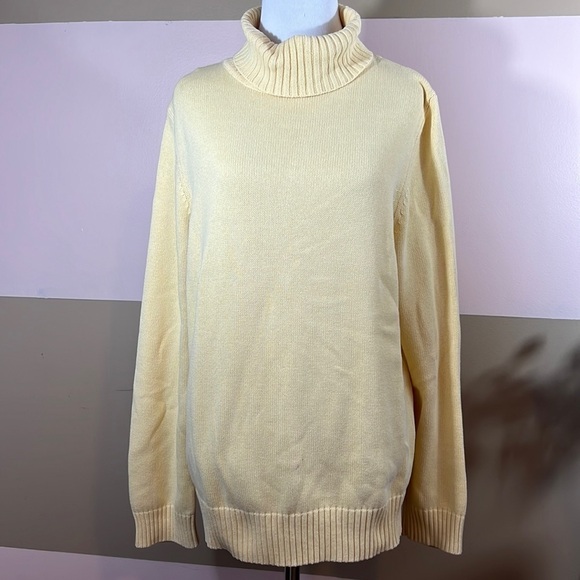 Croft & Barrow Yellow Turtleneck Sweater | Size XL - Picture 1 of 8